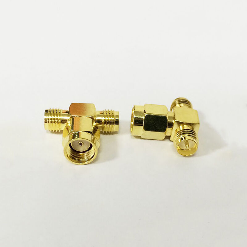 SMA T Adaptör Dişi İğnesiz - Erkek + Erkek Konnektör Çoklayıcı