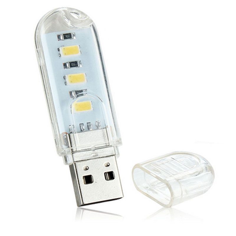 Taşınabilir Mini USB 3 Işıklı Tasarruflu Led Lamba
