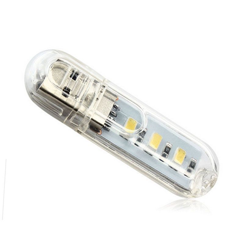 Taşınabilir Mini USB 3 Işıklı Tasarruflu Led Lamba