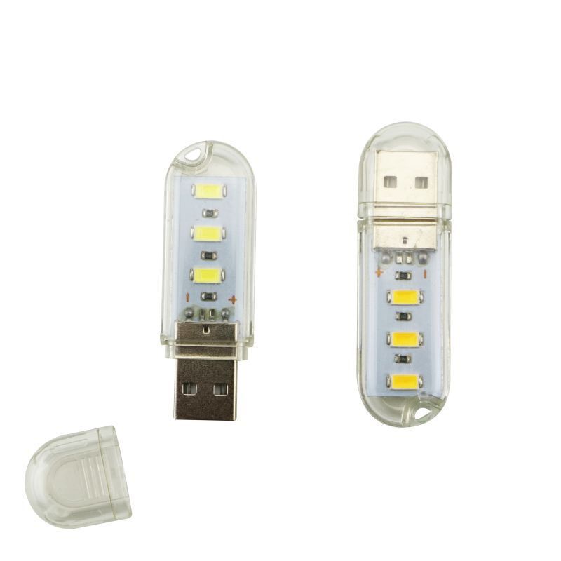 Taşınabilir Mini USB 3 Işıklı Tasarruflu Led Lamba