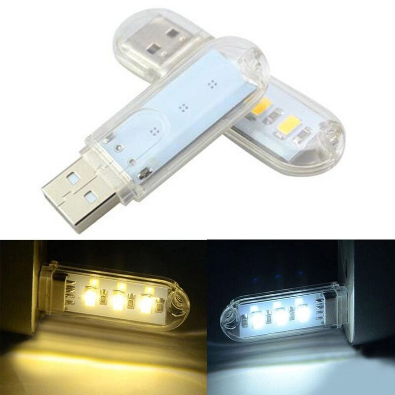 Taşınabilir Mini USB 3 Işıklı Tasarruflu Led Lamba