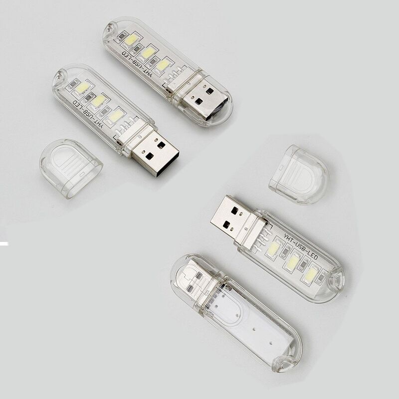 Taşınabilir Mini USB 3 Işıklı Tasarruflu Led Lamba
