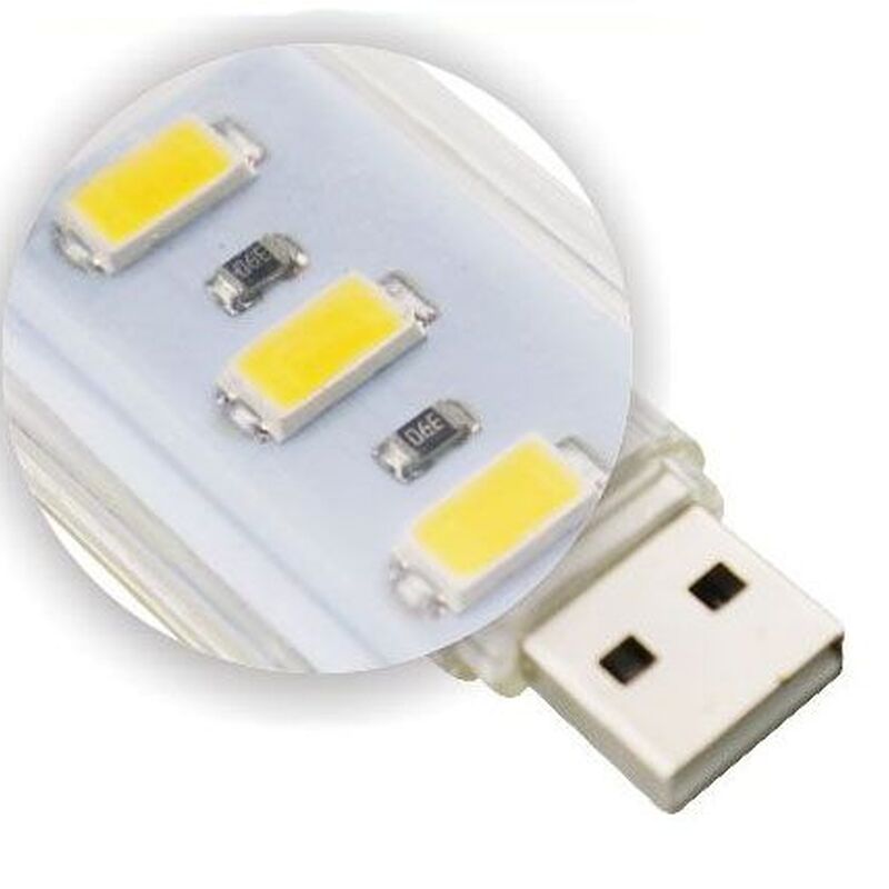 Taşınabilir Mini USB 3 Işıklı Tasarruflu Led Lamba
