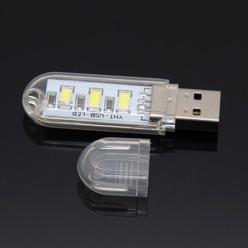 Taşınabilir Mini USB 3 Işıklı Tasarruflu Led Lamba
