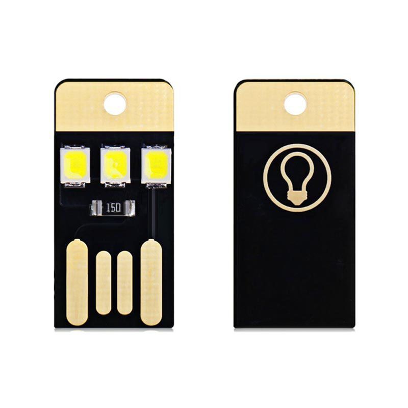 Taşınabilir USB Led 3 Işıklı Tasarruflu Kart Lamba