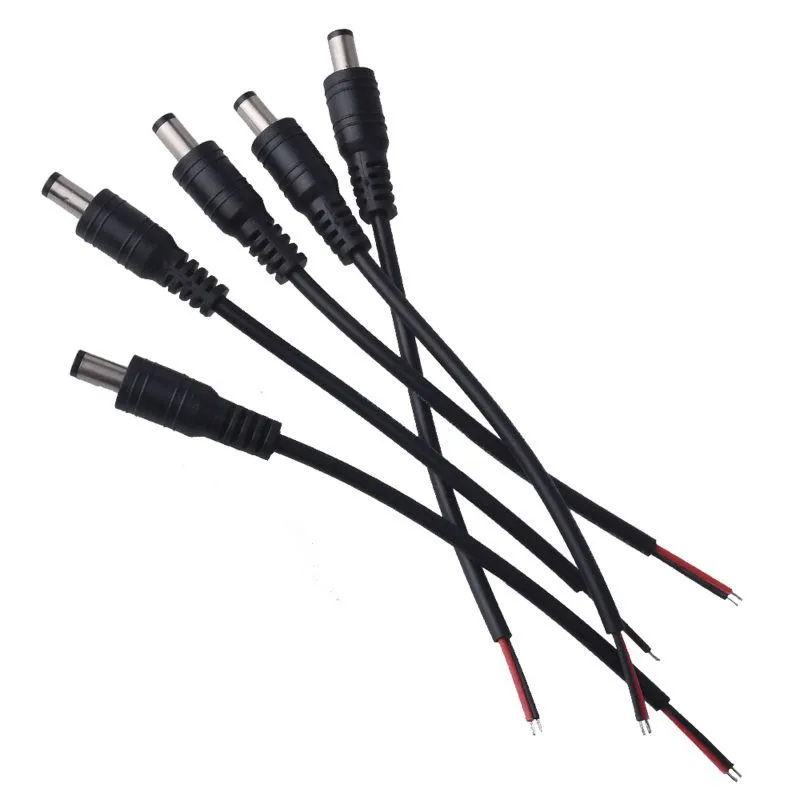 DC Adaptör Erkek Uç 5.5 MM. * 2.1 MM. Kablolu