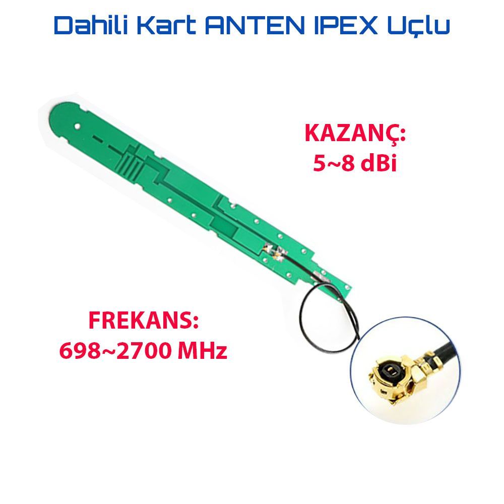 I-PEX Uçlu Dahili PCB Anten