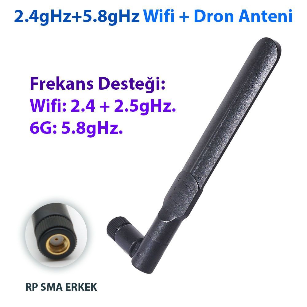 2.4 GHz + 5.8 GHz Wi-Fi Drone Anten