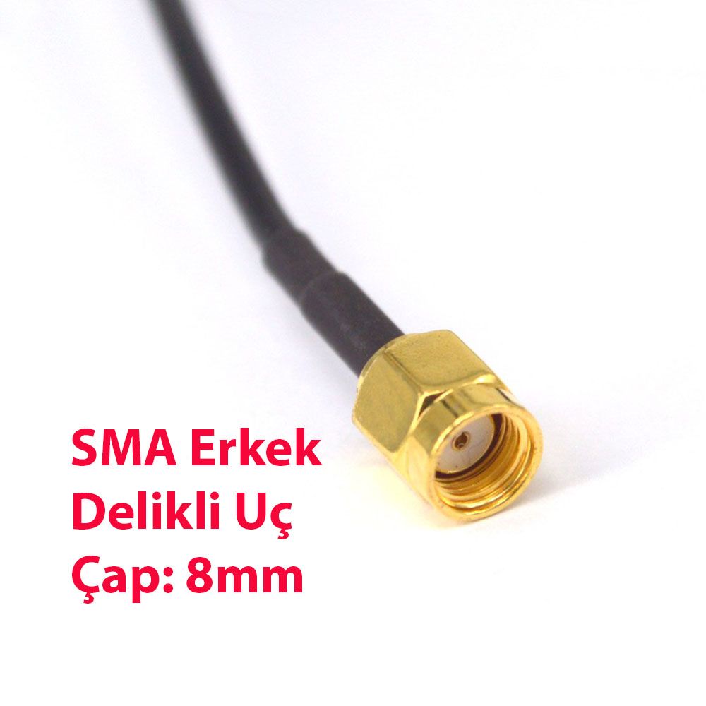 15 dBi SMA Delikli Manyetik Tabanlı Tel Anten