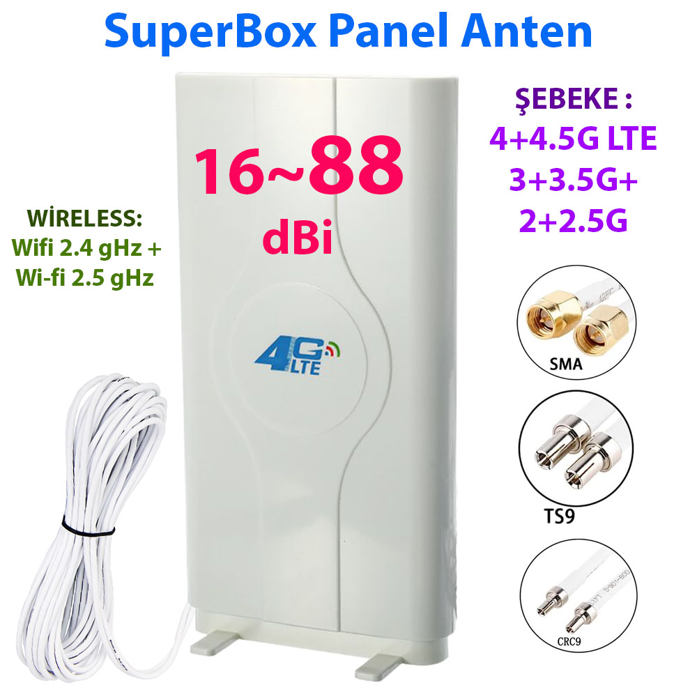 88 dBi Huawei Mimo Panel Kablolu Anten