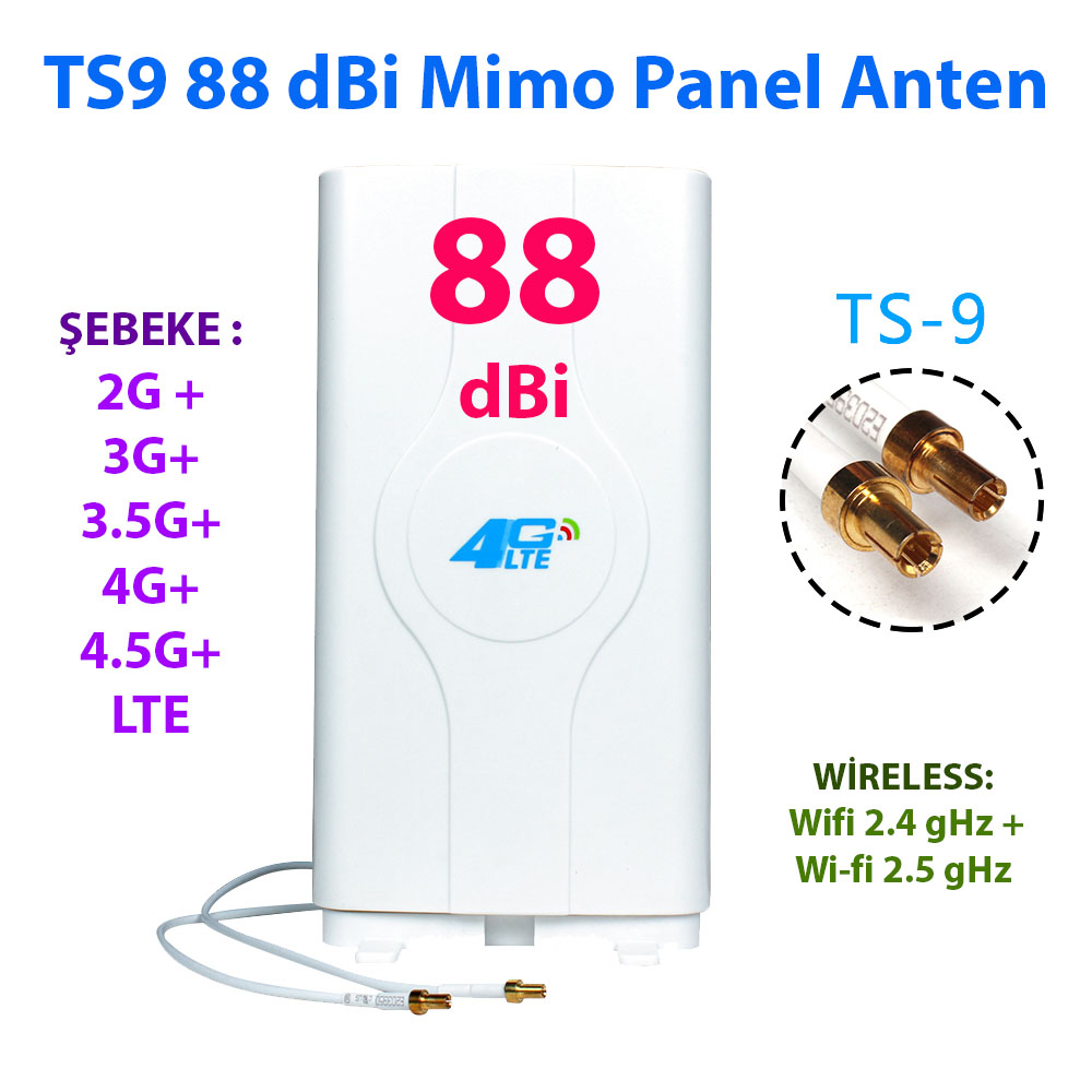 88 dBi Huawei Mimo Panel Kablolu Anten